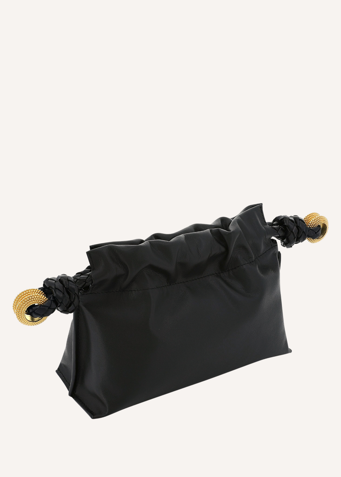 Carry Leather Granulated Ring Clutch