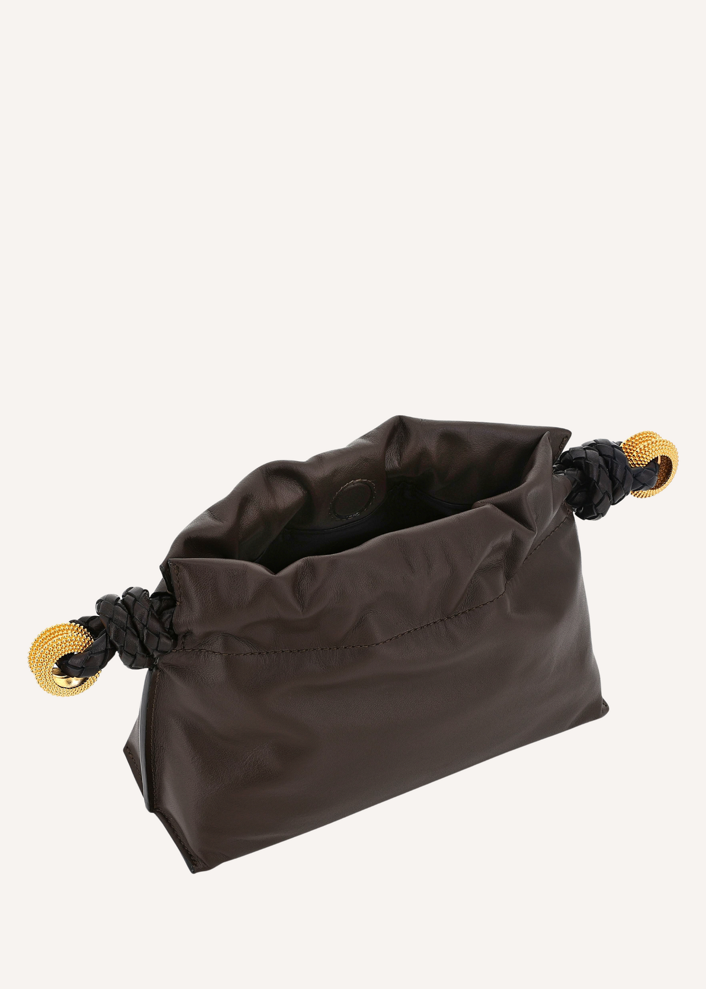 Carry Leather Granulated Ring Clutch