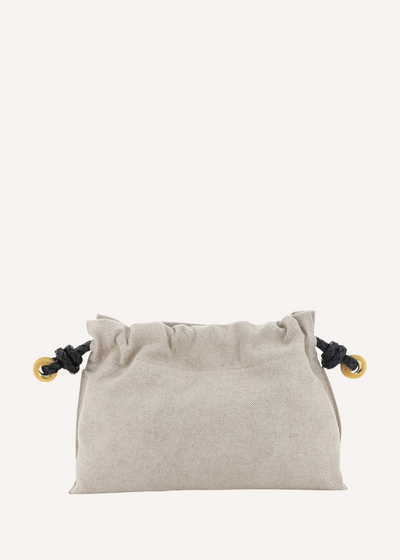 Carry Canvas Granulated Ring Clutch