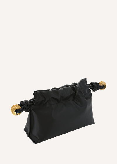 Carry Leather Granulated Ring Clutch