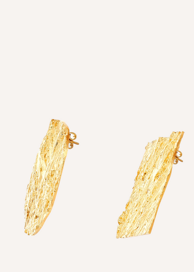 R/S Earrings | Gold Plated Silver