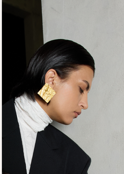 R/S Earrings | Gold Plated Silver
