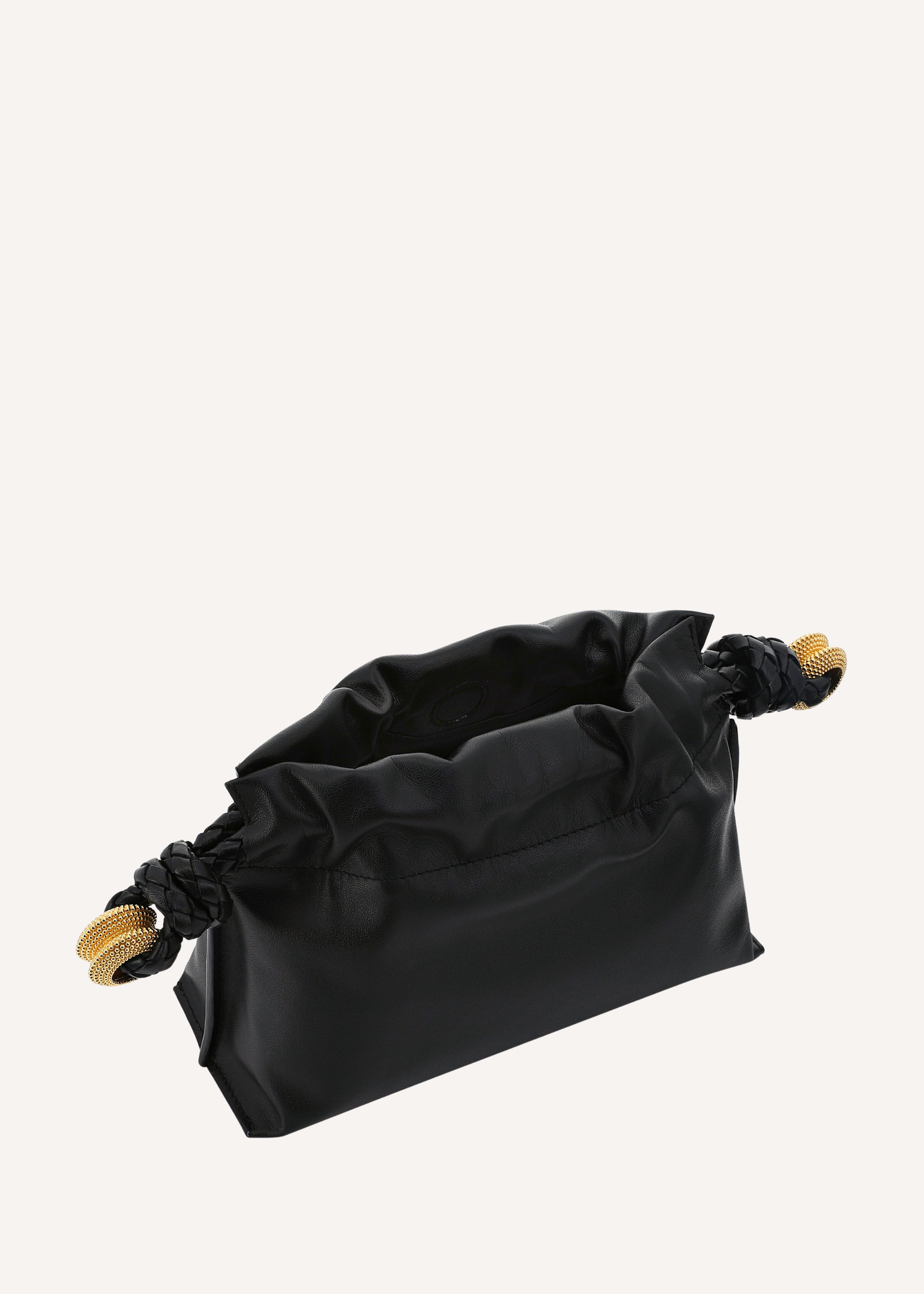 Carry Leather Granulated Ring Clutch