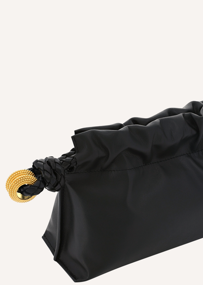 Carry Leather Granulated Ring Clutch