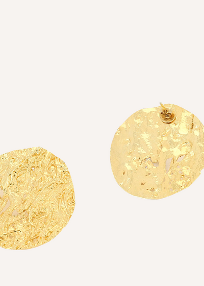 R Earrings | Gold Plated Silver