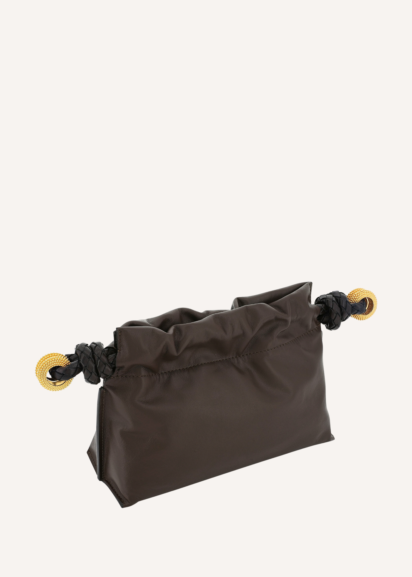 Carry Leather Granulated Ring Clutch