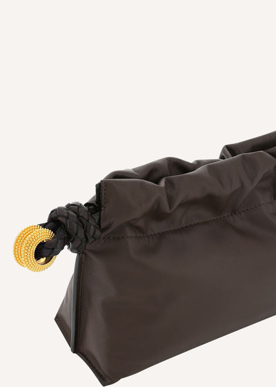 Carry Leather Granulated Ring Clutch